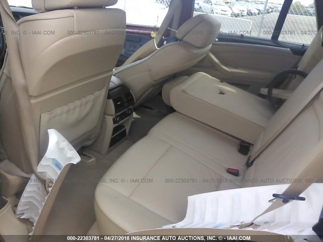 5UXFE43549L272684 - 2009 BMW X5 XDRIVE30I RED photo 8
