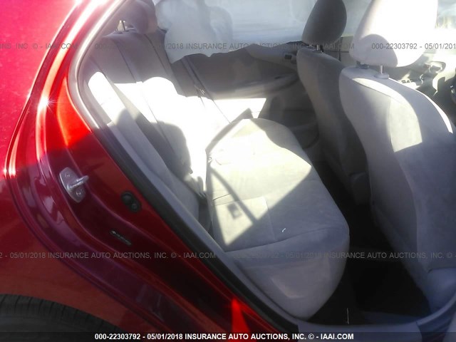 JTDBL40E59J004345 - 2009 TOYOTA COROLLA LE/XLE RED photo 8