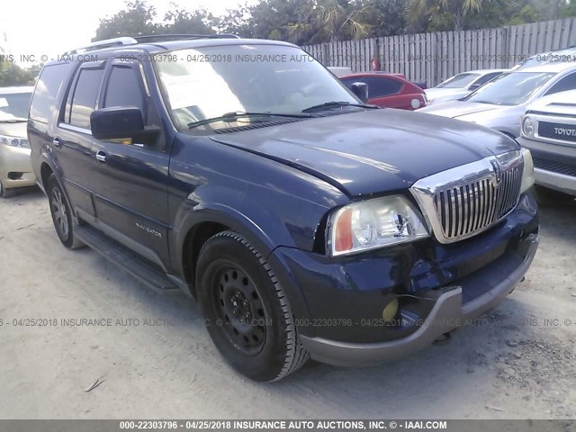 5LMFU27R54LJ21781 - 2004 LINCOLN NAVIGATOR BLUE photo 1