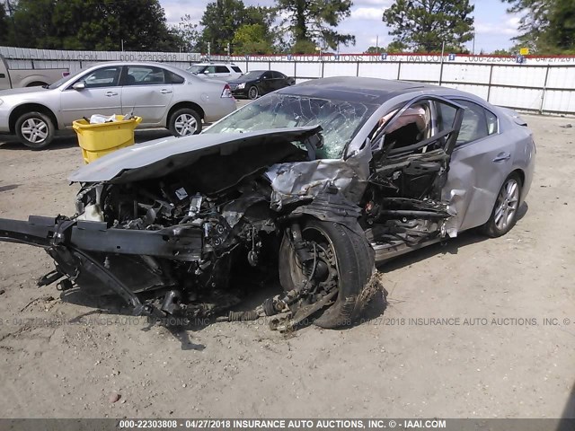 1N4AA5AP1BC817849 - 2011 NISSAN MAXIMA S/SV SILVER photo 2