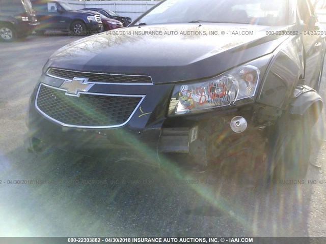 1G1PC5SB8E7323138 - 2014 CHEVROLET CRUZE LT BLACK photo 6