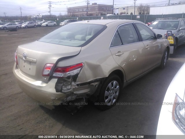 4T1BF3EK4BU602393 - 2011 TOYOTA CAMRY SE/LE/XLE 金色 照片 4