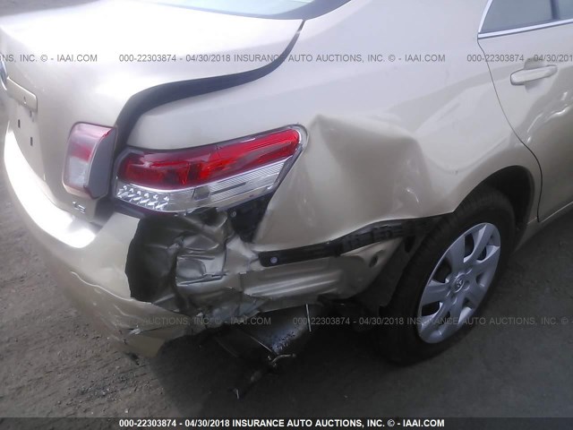 4T1BF3EK4BU602393 - 2011 TOYOTA CAMRY SE/LE/XLE 金色 照片 6