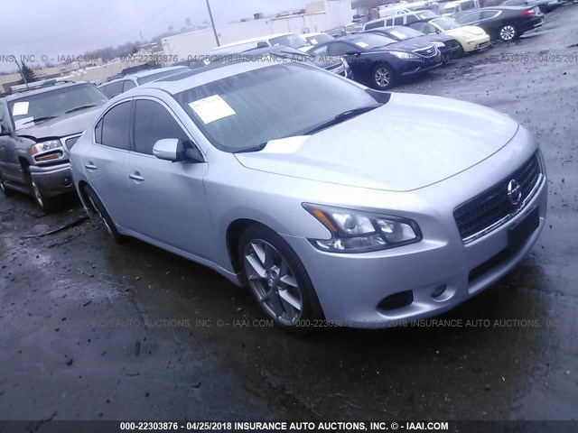 1N4AA5AP6BC869431 - 2011 NISSAN MAXIMA S/SV SILVER photo 1