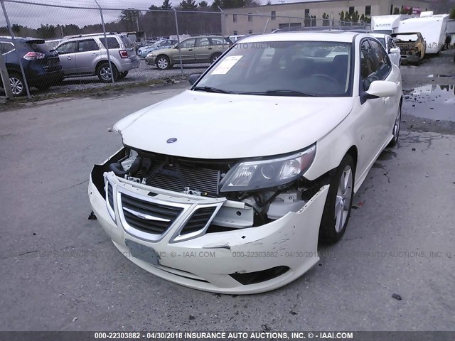 YS3FB49Y891007542 - 2009 SAAB 9-3 2.0T WHITE photo 2