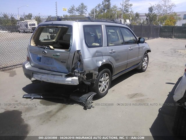 JF1SG67606H735501 - 2006 SUBARU FORESTER 2.5X LL BEAN SILVER photo 4
