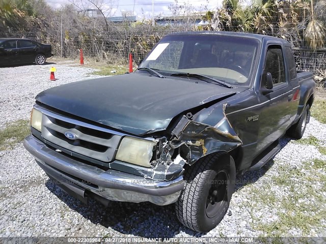 1FTCR14U0VPB47813 - 1997 FORD RANGER SUPER CAB GREEN photo 6