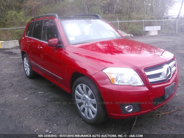 WDCGG8HB7BF631983 - 2011 MERCEDES-BENZ GLK 350 4MATIC RED photo 1