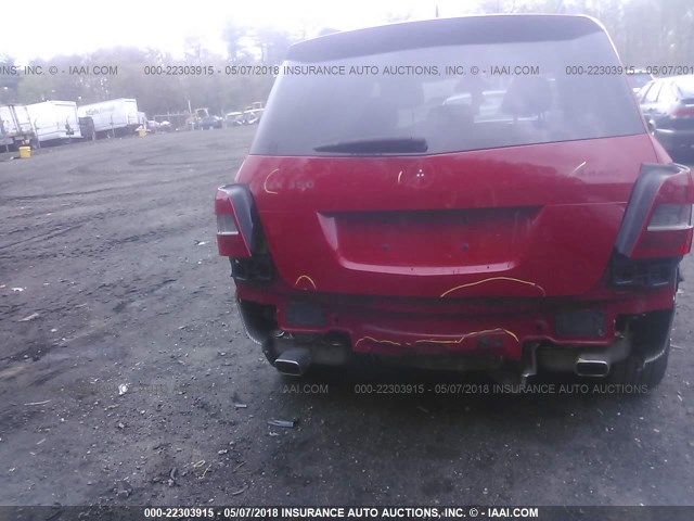 WDCGG8HB7BF631983 - 2011 MERCEDES-BENZ GLK 350 4MATIC RED photo 6