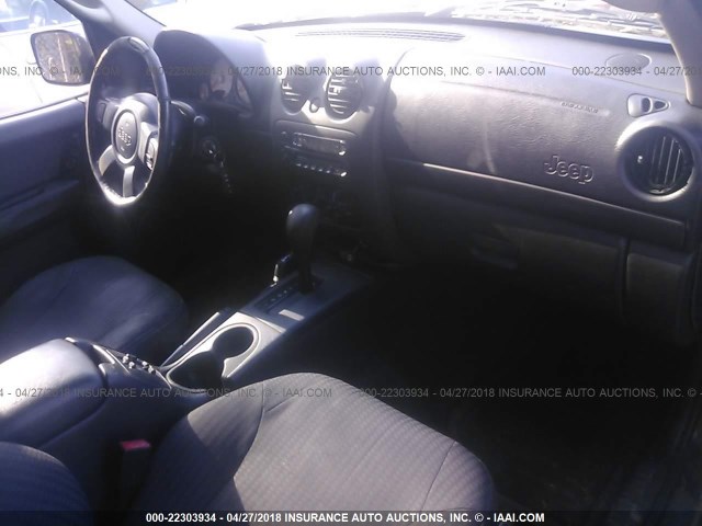 1J4GL48K93W675957 - 2003 JEEP LIBERTY SPORT/FREEDOM შავი ფოტო 5