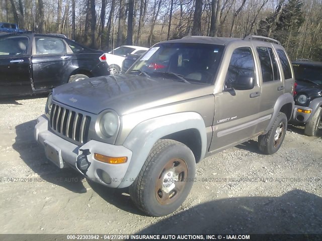 1J4GL48K73W598943 - 2003 JEEP LIBERTY SPORT/FREEDOM GOLD photo 2