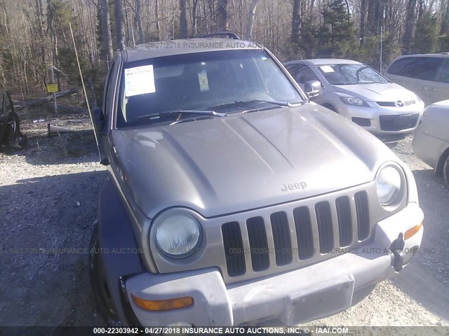 1J4GL48K73W598943 - 2003 JEEP LIBERTY SPORT/FREEDOM ოქროსფერი ფოტო 6