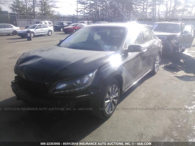 1HGCR3F83DA036073 - 2013 HONDA ACCORD EXL BLACK photo 2