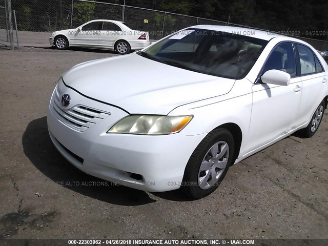 4T1BE46K48U734263 - 2008 TOYOTA CAMRY CE/LE/XLE/SE WHITE photo 2