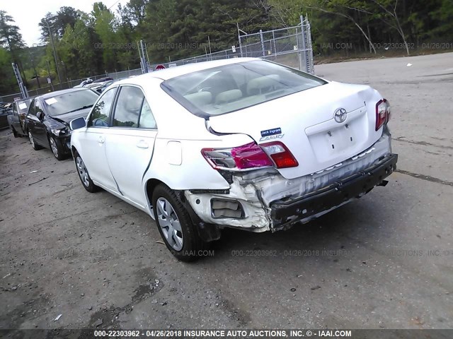 4T1BE46K48U734263 - 2008 TOYOTA CAMRY CE/LE/XLE/SE WHITE photo 3