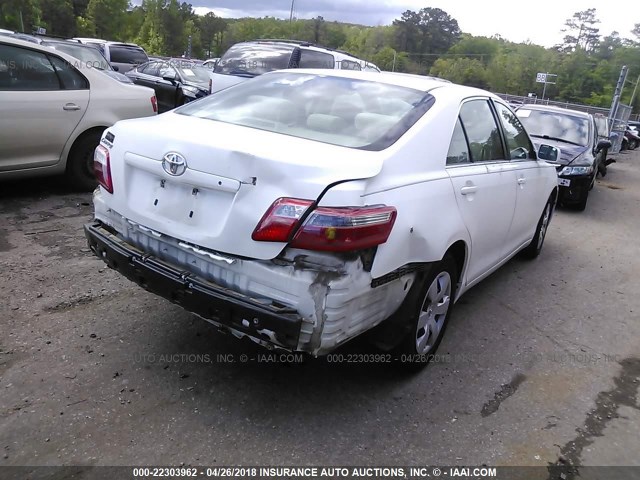 4T1BE46K48U734263 - 2008 TOYOTA CAMRY CE/LE/XLE/SE WHITE photo 4