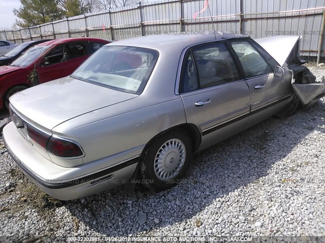 1G4HP52K1VH456300 - 1997 BUICK LESABRE CUSTOM BEIGE photo 4