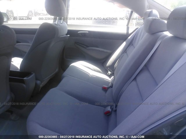 2HGFA1F37AH568193 - 2010 HONDA CIVIC VP GRAY photo 8