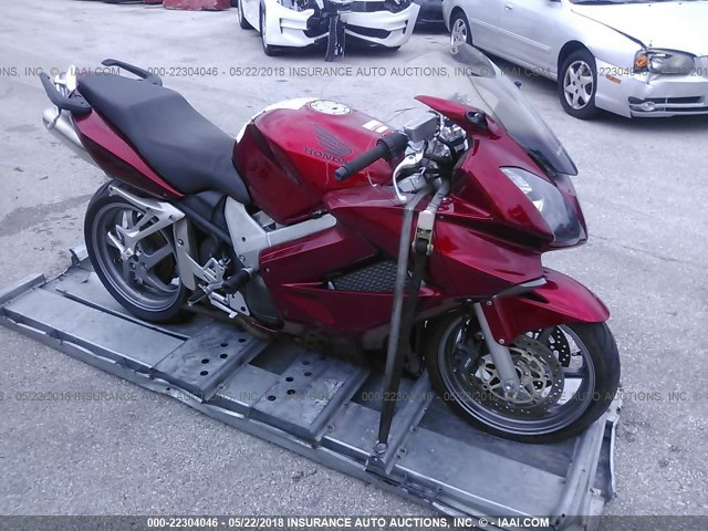 JH2RC46187M900399 - 2007 HONDA VFR800 RED photo 1