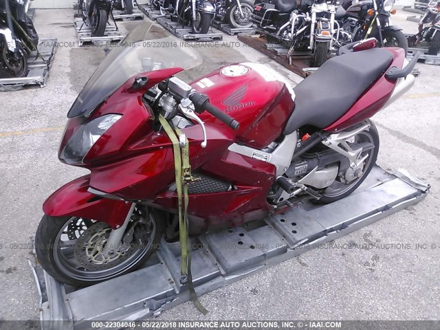 JH2RC46187M900399 - 2007 HONDA VFR800 RED photo 2