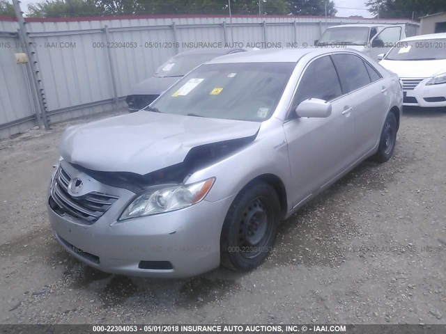 4T1BB46K28U052667 - 2008 TOYOTA CAMRY HYBRID SILVER photo 2