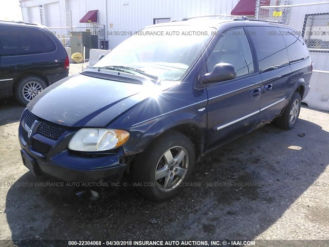 2D4GP44L94R530990 - 2004 DODGE GRAND CARAVAN SXT BLUE photo 2