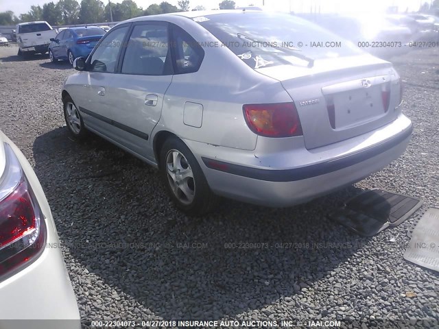 KMHDN55D51U025607 - 2001 HYUNDAI ELANTRA GLS/GT SILVER photo 3