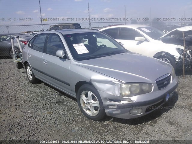 KMHDN55D51U025607 - 2001 HYUNDAI ELANTRA GLS/GT SILVER photo 6