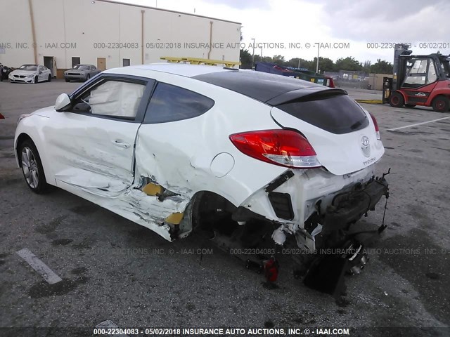 KMHTC6AD5GU269487 - 2016 HYUNDAI VELOSTER WHITE photo 6