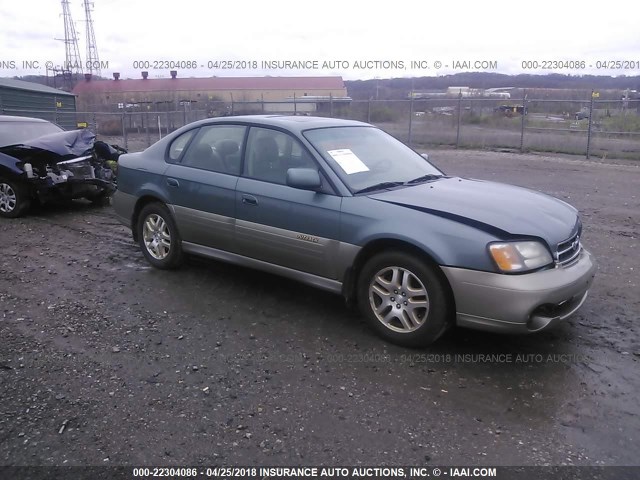 4S3BE686027211117 - 2002 SUBARU LEGACY OUTBACK LIMITED GREEN photo 1