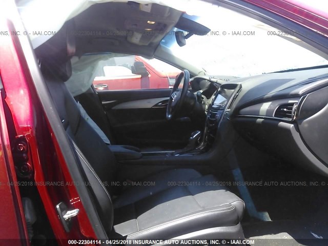 1G6AB5R39D0137732 - 2013 CADILLAC ATS LUXURY RED photo 5