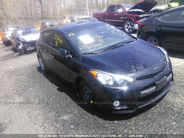 KNAFZ5A3XF5407497 - 2015 KIA FORTE SX BLACK photo 1