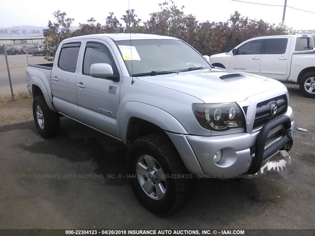 3TMLU42N17M012618 - 2007 TOYOTA TACOMA DOUBLE CAB ვერცხლისფერი ფოტო 1