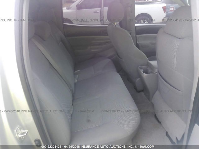 3TMLU42N17M012618 - 2007 TOYOTA TACOMA DOUBLE CAB ვერცხლისფერი ფოტო 8