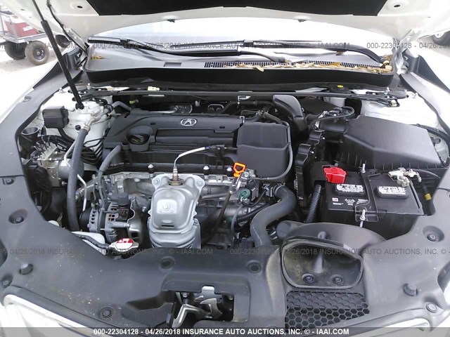 19UUB1F37GA009125 - 2016 ACURA TLX WHITE photo 10