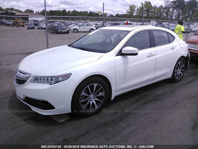 19UUB1F37GA009125 - 2016 ACURA TLX WHITE photo 2