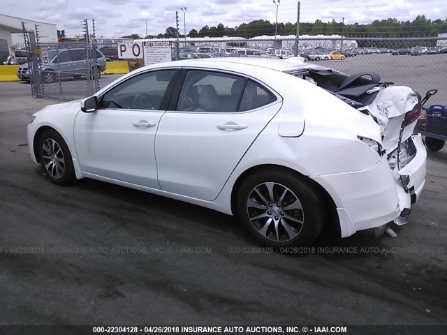 19UUB1F37GA009125 - 2016 ACURA TLX WHITE photo 3