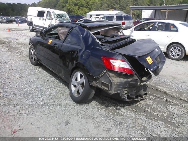 2HGFG11938H516788 - 2008 HONDA CIVIC EXL 黑色 照片 3