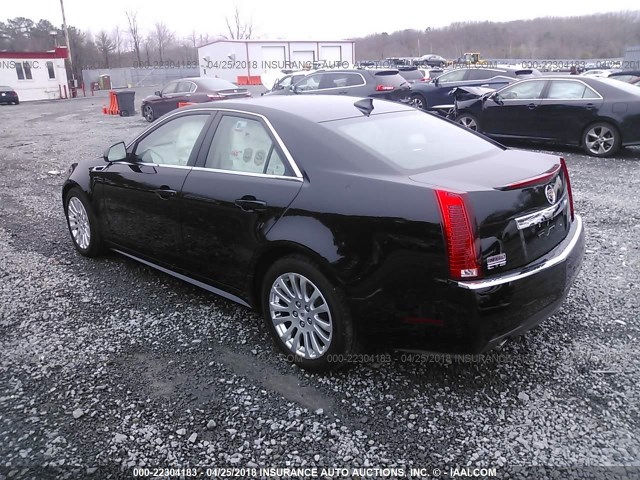 1G6DK5EY9B0107657 - 2011 CADILLAC CTS PERFORMANCE COLLECTION BLACK photo 3