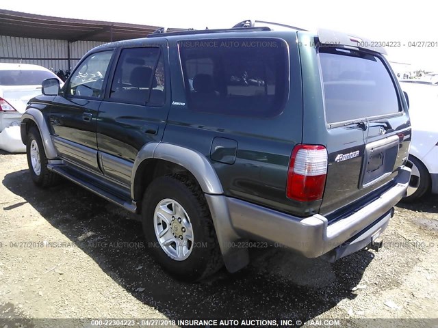 JT3GN87R2Y0167821 - 2000 TOYOTA 4RUNNER LIMITED GREEN photo 3