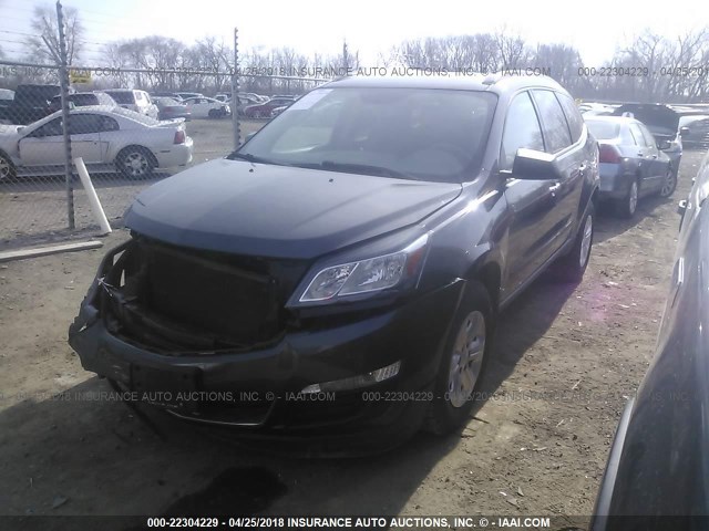 1GNKVFEDXEJ275408 - 2014 CHEVROLET TRAVERSE LS GRAY photo 2