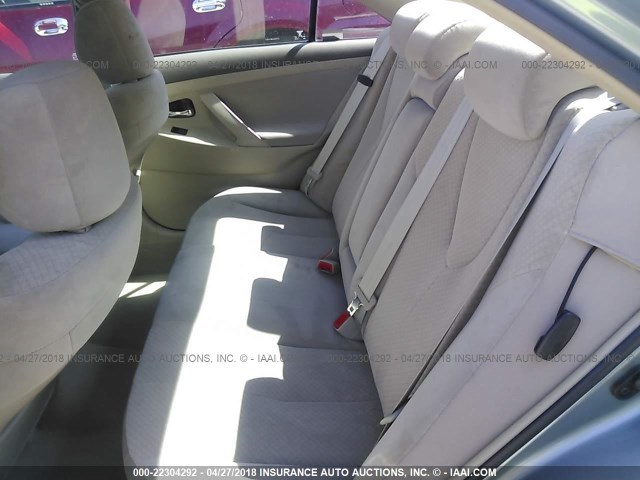 4T1BE46KX8U763248 - 2008 TOYOTA CAMRY CE/LE/XLE/SE GREEN photo 8