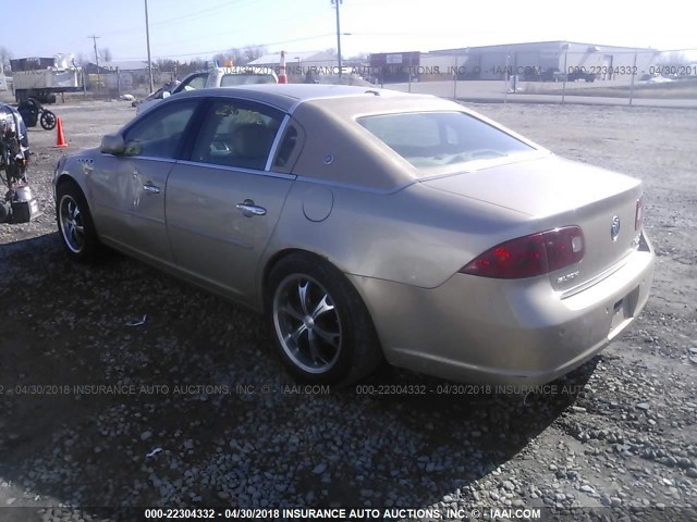 1G4HE57Y56U149305 - 2006 BUICK LUCERNE CXS GOLD photo 3