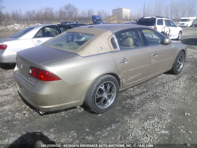 1G4HE57Y56U149305 - 2006 BUICK LUCERNE CXS GOLD photo 4