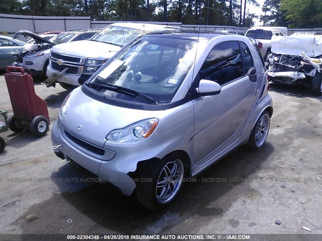 WMEEJ31XX9K252342 - 2009 SMART FORTWO PURE/PASSION SILVER photo 2