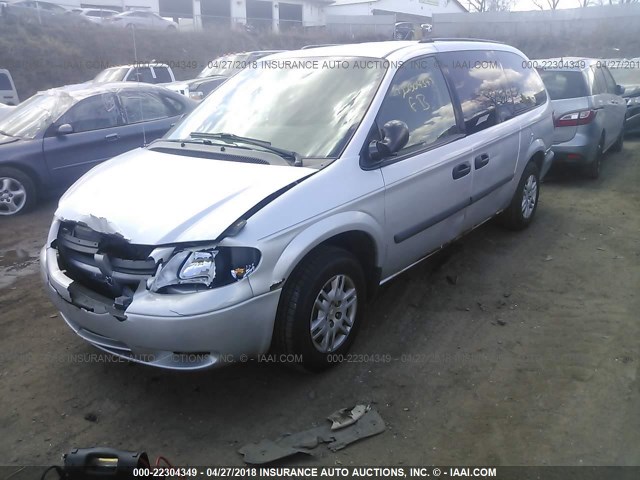 1D4GP24R97B255231 - 2007 DODGE GRAND CARAVAN SE SILVER photo 2