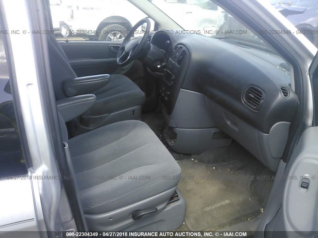 1D4GP24R97B255231 - 2007 DODGE GRAND CARAVAN SE SILVER photo 5