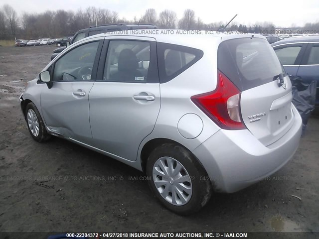 3N1CE2CP5FL419950 - 2015 NISSAN VERSA NOTE S/S PLUS/SV/SL/SR SILVER photo 3