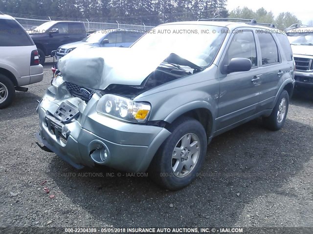 1FMCU94156KA84317 - 2006 FORD ESCAPE LIMITED Light Blue photo 2