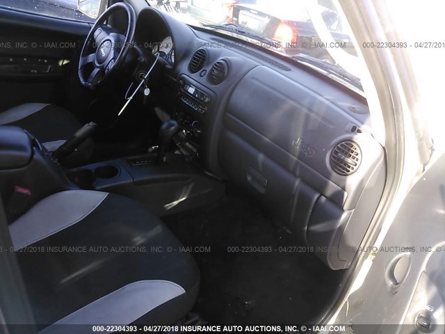 1J4GL48K83W693480 - 2003 JEEP LIBERTY SPORT/FREEDOM ვერცხლისფერი ფოტო 5